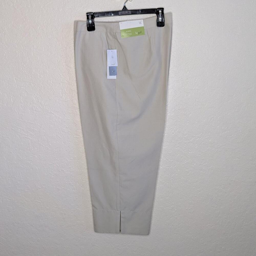 Liz Claiborne* Women's Audra Cropped‎ Waist Multipocketed Capri Golf Pants~ 16